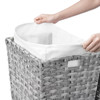 Whitmor Rattique® Laundry Hamper with Lid and Removable Liner - Grey