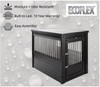 New Age Pet ECOFLEX® InnPlace X-Large Indoor Furniture Style Pet Kennel, Black