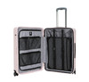 btL 24" Checked Hardside Luggage With 360-Spinner Wheels, Rose Smoke