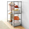 Whitmor Double Rod Closet with Shelves - Black