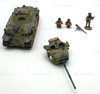 King & Country Sherman Tank DD27 Model Statue with 3 Soldier Figures 2001