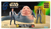 Star Wars The Power of the Force Jabba The Hutt And Han Solo Action Figures 1997