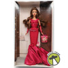 Birthday Wishes Barbie Doll Brunette in Ruby Red Dress 2004 Mattel C6229