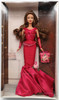 Birthday Wishes Barbie Doll Brunette in Ruby Red Dress 2004 Mattel C6229