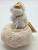 Boyds Bear Making Spirits Bright Ornament Plush Bear Off-White #811691