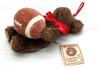 Boyds Bears Mini Plush Bear with Football Ornament Dark Brown 6 inch #562757