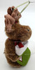 Boyds Bears Mini Plush Moose Ornament Holding Merry Moosemas Stocking #562724