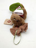 Boyds Bears Mini Plush Moose Ornament Holding Merry Moosemas Stocking #562724