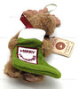Boyds Bears Mini Plush Moose Ornament Holding Merry Moosemas Stocking #562724
