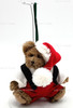 Boyds Bears Santa Bear Mini Plush Ornament #562741 Brown In Santa Suit