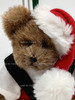 Boyds Bears Santa Bear Mini Plush Ornament #562741 Brown In Santa Suit