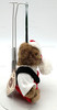 Boyds Bears Santa Bear Mini Plush Ornament #562741 Brown In Santa Suit