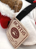 Boyds Bears Santa Bear Mini Plush Ornament #562741 Brown In Santa Suit