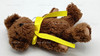 Boyds Bears Dark Brown Bear Plush With Yellow Neck Ribbon