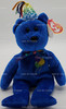 Ty Beanie Baby Happy Birthday the Bear Plush Blue Version