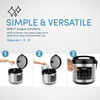 Aroma ARC-5100SB 20-Cup Programmable Rice & Grain Cooker and Multi-Cooker, Black
