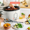 Beautiful 19162 6 Qt Programmable Slow Cooker in White Icing by Drew Barrymore