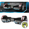 Hover-1 Chrome 7 Mph Hoverboard with LED Lights and Bluetooth Speaker Gunmetal