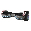 Hover-1 Chrome 7 Mph Hoverboard with LED Lights and Bluetooth Speaker Gunmetal