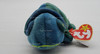 Ty Beanie Baby Rainbow the Chameleon Blue Plush with NO TONGUE 1997
