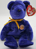 Ty Beanie Baby Sapphire the Bear Beanie Baby of the Month May 2004