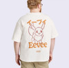 Adult Eevee Graphic Pokemon Print Short Sleeve Crewneck T-Shirt Medium