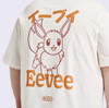 Adult Eevee Graphic Pokemon Print Short Sleeve Crewneck T-Shirt Medium