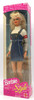 Style Barbie Doll #14476 Mattel 1996 Blonde In Denim Jumper Fashion w/ Blue Eyes