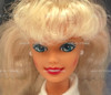 Style Barbie Doll #14476 Mattel 1996 Blonde In Denim Jumper Fashion w/ Blue Eyes