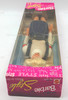 Style Barbie Doll #14476 Mattel 1996 Blonde In Denim Jumper Fashion w/ Blue Eyes