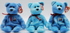 Ty Beanie Baby LOT OF 3 Nina, Pinta, Santa Maria Bear Plush 2004