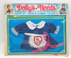 Dolly's Needs Fashion Dress Blue w White Polka-dots For 12-14" Baby Dolls Totsy