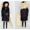 Lara's Fur Accessories New York, NY USA Barbie Doll in a Ranch Mink Coat