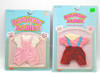 Bouncin' Babies Doll Fashions Set of 2 Overall Short Outfits Galoob 1988/1989