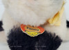 Steiff Timmy White with Black Spots Bunny Rabbit Yellow Ribbon Mohair Plush