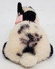 Steiff Timmy White with Black Dots Bunny Rabbit Pink Ribbon Mohair Plush