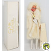 Barbie Doll in a White Mink Fur Coat by Lara's Fur Accessories New York, NY USA
