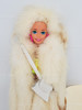 Barbie Doll in a White Mink Fur Coat by Lara's Fur Accessories New York, NY USA