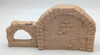 Nativity Christmas Stable Painted Bisque Porcelain Accessory Hallmark 1986