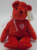 Ty Beanie Baby Kiss-e the Bear Valentine's Plush 2002