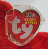 Ty Beanie Baby Kiss-e the Bear Valentine's Plush 2002