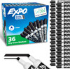 EXPO Dry Erase Markers, Chisel Tip, Black, 36 Count
