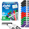 EXPO Dry Erase Markers, Chisel Tip, Assorted Colors, 36 Count