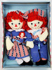 Stars and Stripes Raggedy Ann and Andy Plush Doll Set Applause 752285