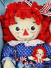 Stars and Stripes Raggedy Ann and Andy Plush Doll Set Applause 752285