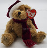 Ty Attic Treasures Jangle the Bear Poseable Christmas Plush