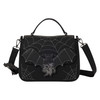 Mickey and Minnie Spiderweb and Bats Crossbody Bag Loungefly