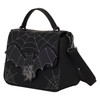 Mickey and Minnie Spiderweb and Bats Crossbody Bag Loungefly