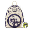 Nightmare Before Christmas Jack and Sally Night Sky Mini-Backpack Loungefly