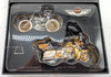 Harley Davidson 100 Year Ornaments- Serial Number One and 2003 Electra Glide